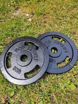 2ks 5kg Kotúče, závažia na činky 31mm