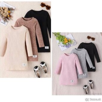 Šaty 3pack rebrované