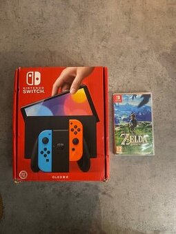 P/V Nové Nintendo Switch OLED + hra Zelda