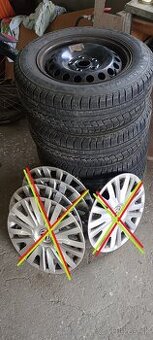Ponúkam kolesá originál VW AG DE 6Jx15H2 ET 47 195/65 R15