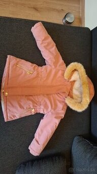 Zimná bunda pre dievčatko 86