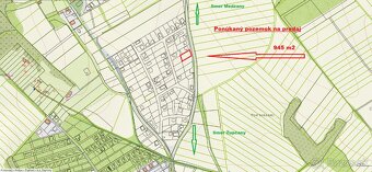 V Župčanoch stavebný pozemok o výmere 945 m2 na preda