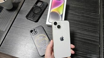 Apple iPhone 14 biely 128GB - puknutý vzadu