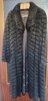 Kožuch z nutrie dlhý tmavý