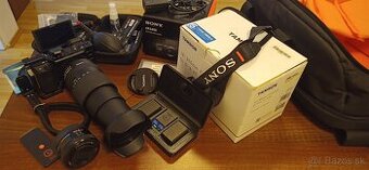 Sony A6400 + Tamron 18-300 mm + 16-50 OSS + doplnky