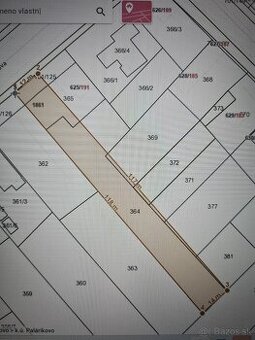 Stavebný pozemok v centre obce Palárikovo