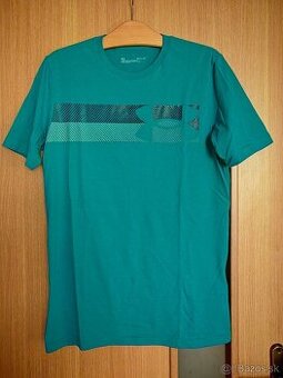 Pánske tyrkysové-zelené tričko Under armour