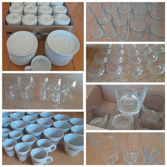 poháre, šálky, misky vhodné do baru a reštaurácie