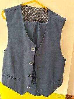 clapčenské nohavice + vesta 134