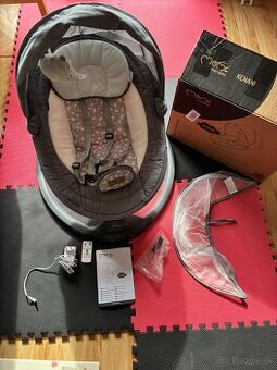 MoMi Kenani elektrická hojdačka tmavo šedá