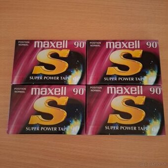 Maxell - S90 min / Normal / audio kazeta / 4ks / nové