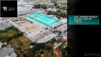 NA PREDAJ VEĽKÁ PRIEMYSELNÁ HALA V TRNAVE