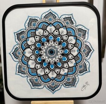 Ručne maľovaná mandala