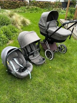 Kočík Cybex Priam Manhattan Grey s Isofix zakladnou