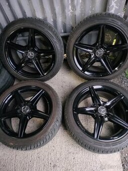 4ks alu disky orig. AMG 5x112 R18 dvojrozmer 7mm pneu