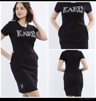 Karl Lagerfeld dámske čierne šaty