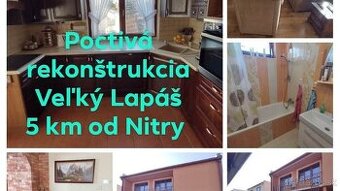 Na predaj rodinný dom 5 km od Nitry a R1 vo Veľkom Lapáši
