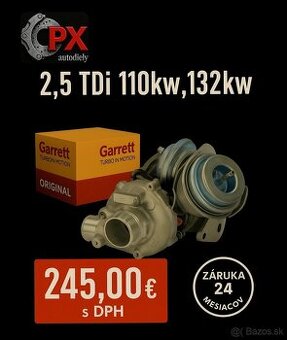 Turbo GARRETT 2.5 TDi - 110,114,120,132 kw