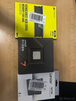 Ryzen 7 7700x, vengeance ddr5 32gb, lexar ns100 2tb