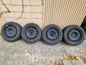 Zimné pneu 185/60 R15 + plech disky 5x100 6Jx15H2 ET 38