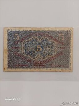 Predám 5 korún 1919