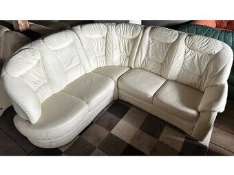 Luxusní rohová kožená sedací souprava, 2752