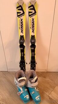 Komplet lyže + lyžiarky