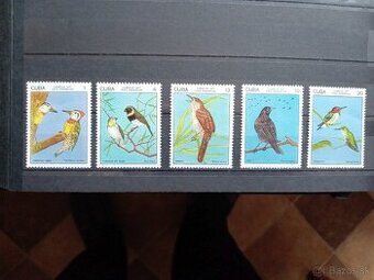 Poštové známky č.730 - Kuba - vtáci komplet