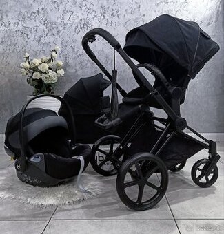 TROJKOMBINÁCIA ALL BLACK CYBEX PLATINUM PRIAM