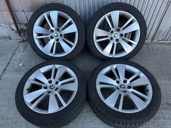 18" Elektrony SKODA 5x112 s letnymi pneu 235/45 R18