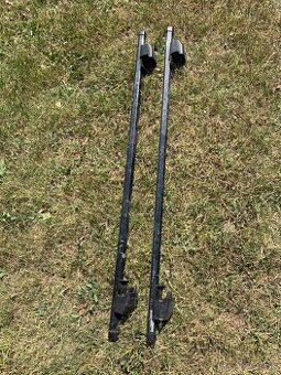 DIHENG strešný nosič na lyžiny 1200 mm, oceľový, čierny