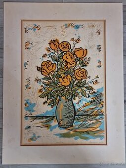 Predam grafiku Stanislav Kollárik - Kytica 1984