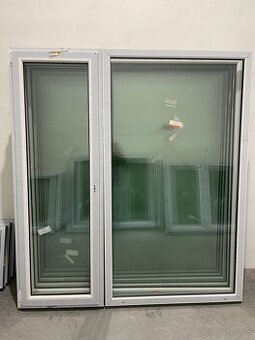 Francúzske plastové okná,nové,biele