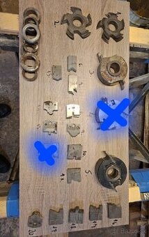 Frézky na spodnú frezu