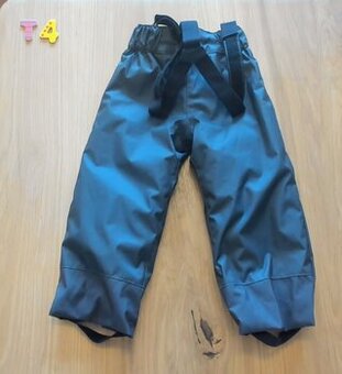 Detské nepremokavé nohavice Decathlon s trakmi, veľ. 91-97