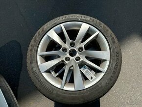 5x112 R17 original Škoda Octavia 3 TRIUS + letné pneu 7mm