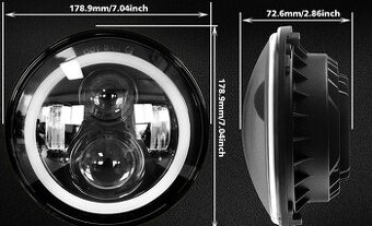 Led svetlá okrúhle homologizované
