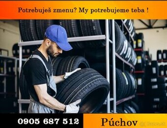 Manipulačný pracovník v Púchove - Zálohy každý týždeň
