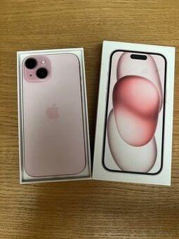 Predám iPhone 15 128GB, PINK, ako NOVÝ, VOLNY