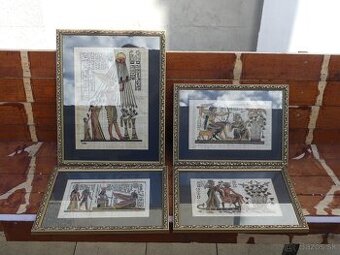 sada egyptskych obrazov na papyruse 4ks