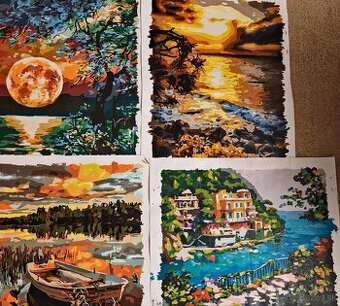 Mix ručne maľovaných obrazov