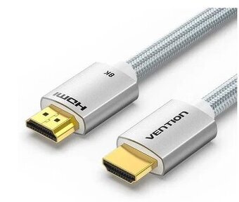 Vention HDMI 2.1 Cable 8K 2M Silver Aluminum Alloy Type