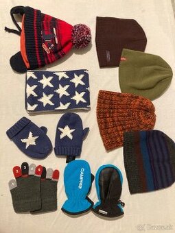 Detské rukavice a čiapky
