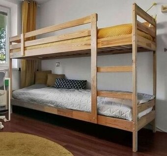 Poschodová posteľ MYDAL s kvalitnymi matracmi