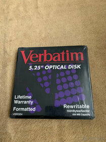 Predám Verbatim 5,25′′ optický disk 650MB, 87896, VBR5B4