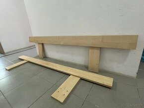Zábrana na posteľ drevená