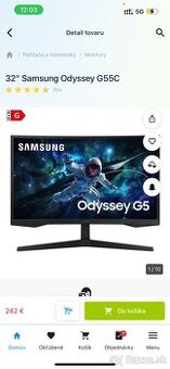 Monitor Samsung Odyssey G5 S32CG552EU