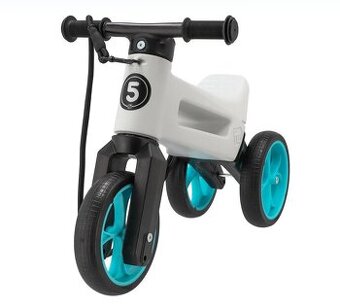 Teddies Odrážadlo FUNNY WHEELS Rider SuperSport biele/tyrkys