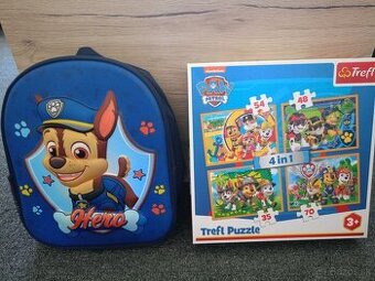 Labková patrola Batoh + 4x Puzzle