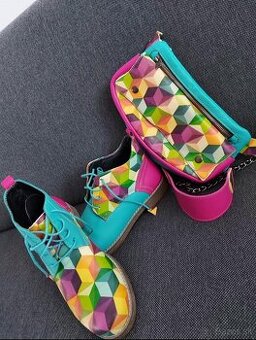 Dámske kožené topánky a ľadvinka